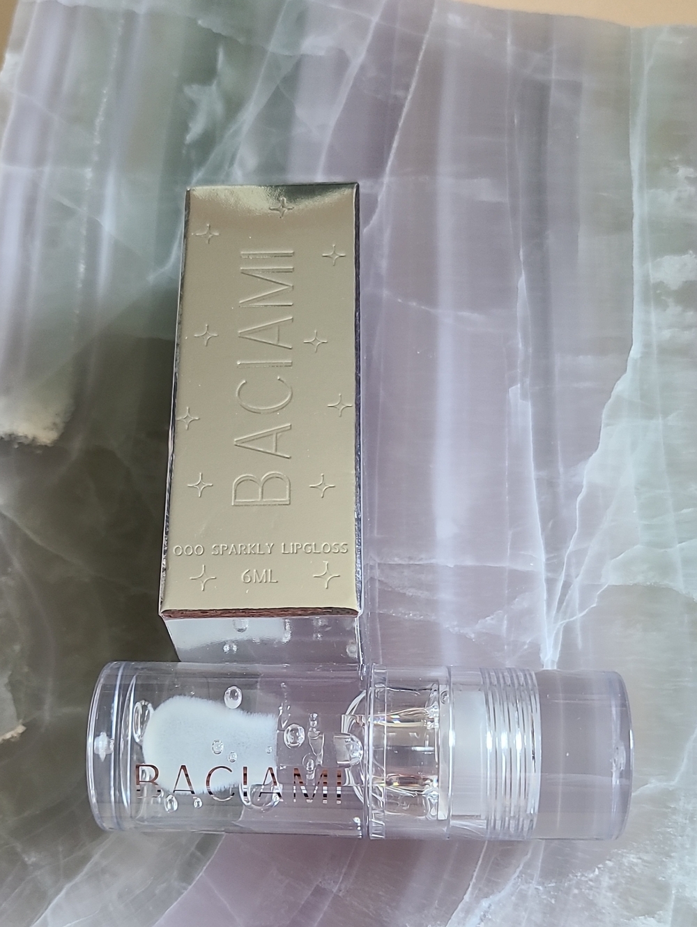 BACIAMI Sparkly Lipgloss - Water Drop - Clear Gloss